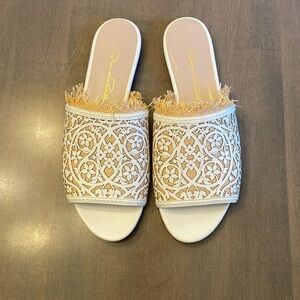 Oscar de la Renta slip on sandals